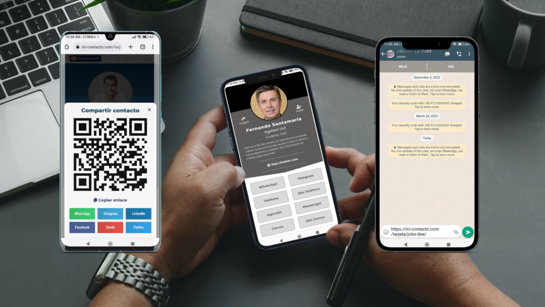 Comparte tu información de contacto de manera rápida y sencilla con tarjetas de presentación digitales en WhatsApp