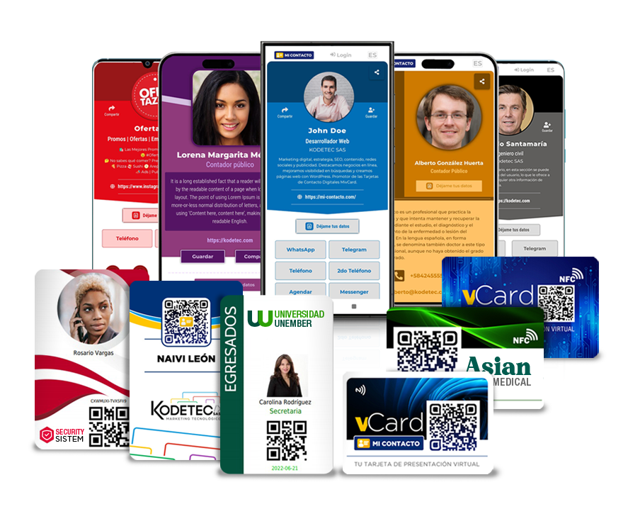 La forma más moderna, económica y sostenible de compartir tu información de contacto