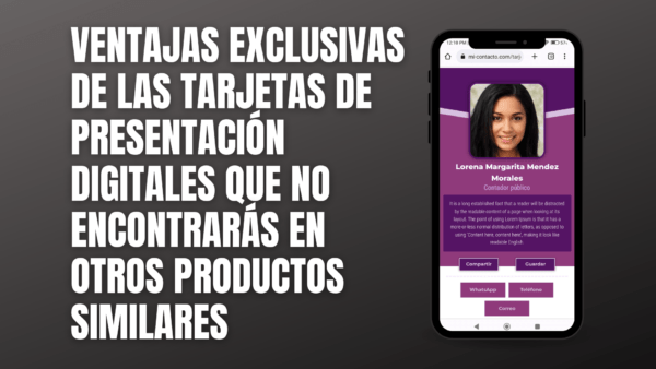 ventajas exclusivas de las tarjetas de presentación digitales que no encontrarás en otros productos similares